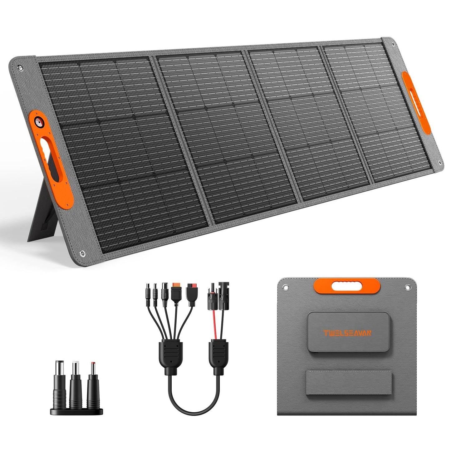 Portable Solar Panel for Power Station,High Efficiency ETFE Foldable Solar Panel Charger for Outdoor Camping, RV, Emergency Power Supply