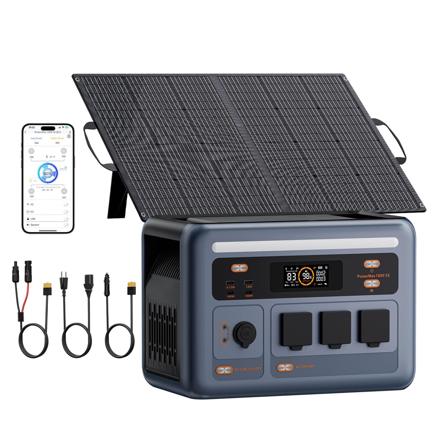 PowerMax 1800 SE 1800W App-Controlled Solar Generator