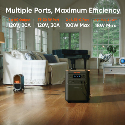 Jackery HomePower 3600 Plus Portable Power Station, 3600W AC Output, 3584Wh LFP Solar Generator