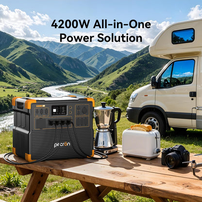 E3800 3840Wh 4200W LiFePO4 Power Station