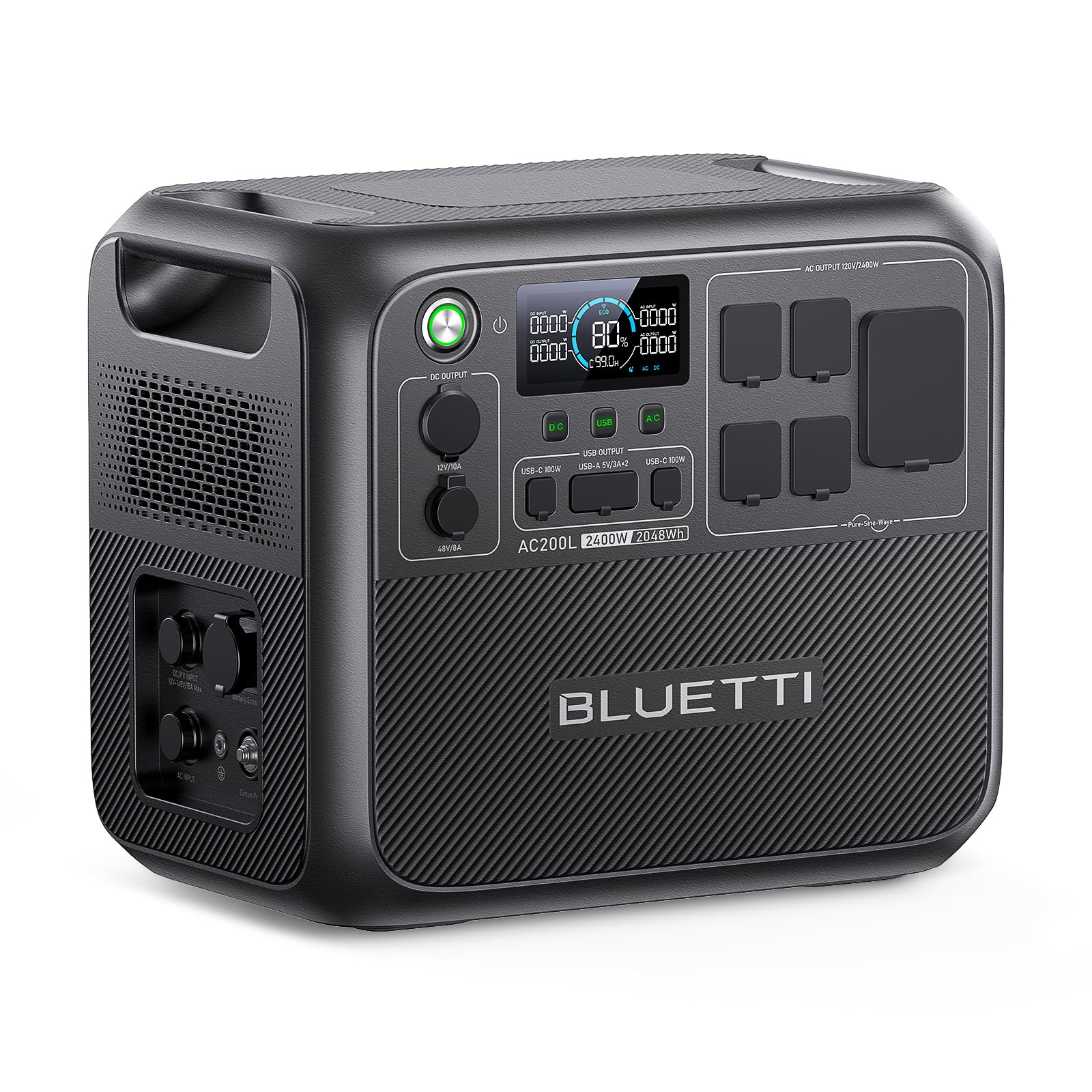 AC200L 2048Wh 2400W LiFePO4 Power Station