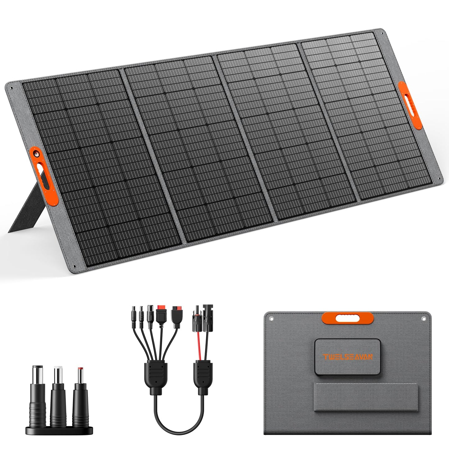 Portable Solar Panel for Power Station,High Efficiency ETFE Foldable Solar Panel Charger for Outdoor Camping, RV, Emergency Power Supply