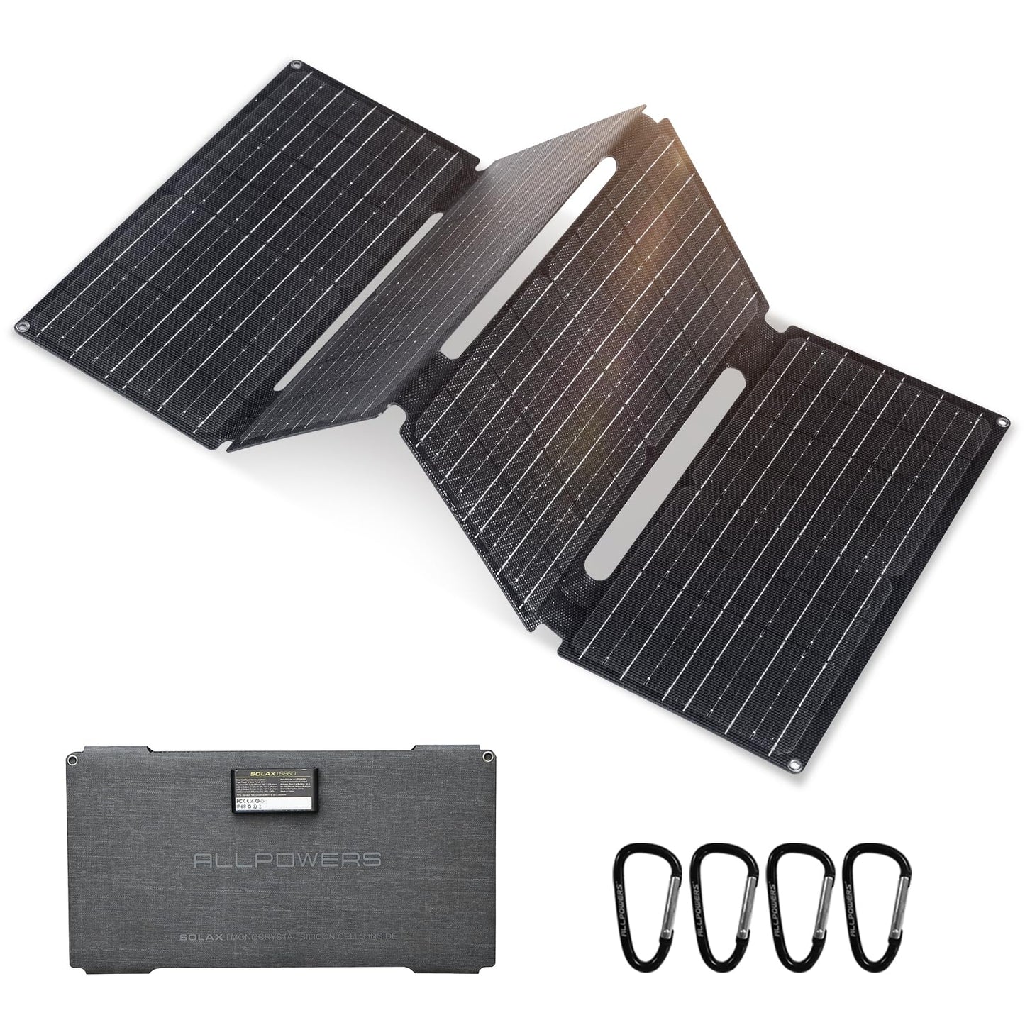 ALLPOWERS Foldable Portable Solar Panel Charger High Efficiency