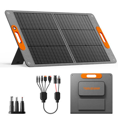 Portable Solar Panel for Power Station,High Efficiency ETFE Foldable Solar Panel Charger for Outdoor Camping, RV, Emergency Power Supply