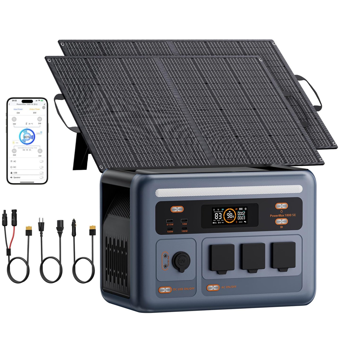 PowerMax 1800 SE 1800W App-Controlled Solar Generator