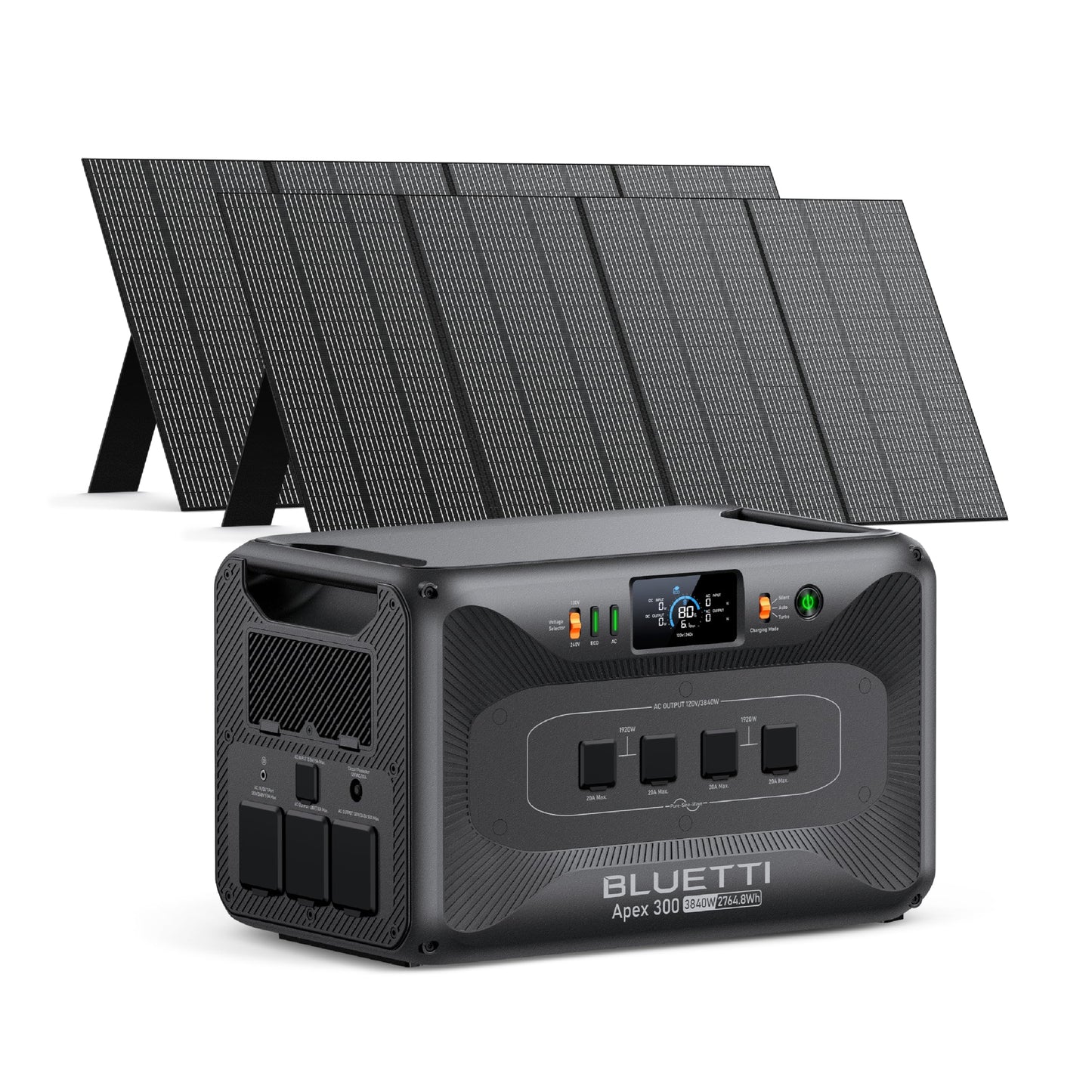 Apex 300 2764Wh LFP Solar Generator 3840W AC 120V/240V