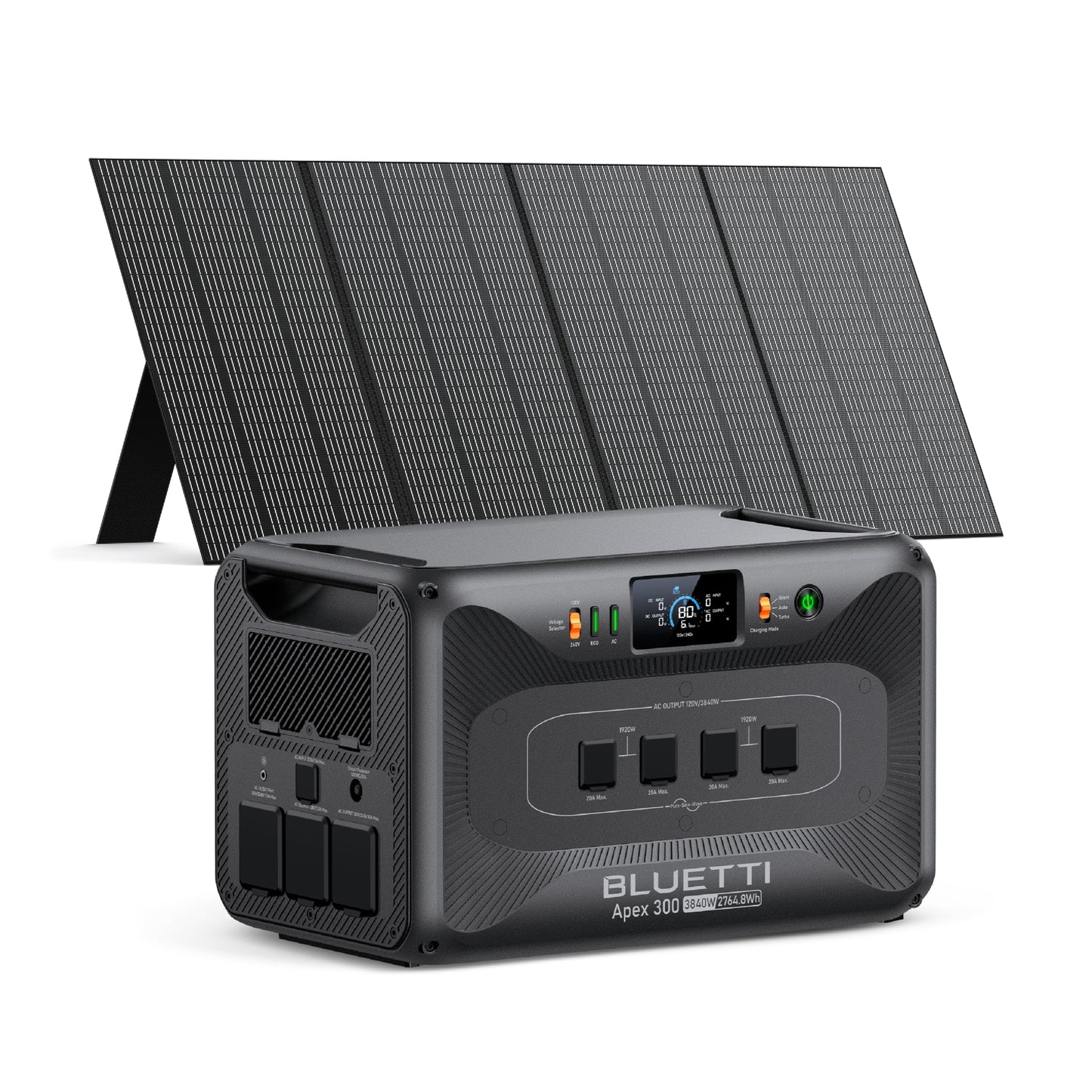 Apex 300 2764Wh LFP Solar Generator 3840W AC 120V/240V