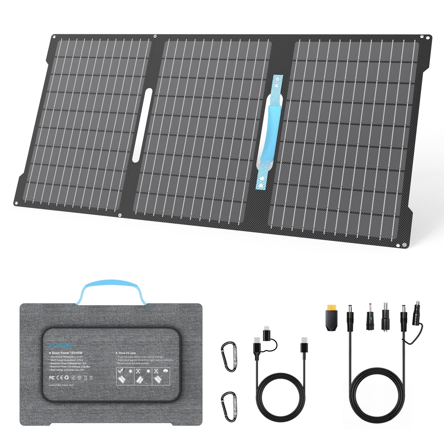 IP67 Foldable Portable Solar Panel Charger